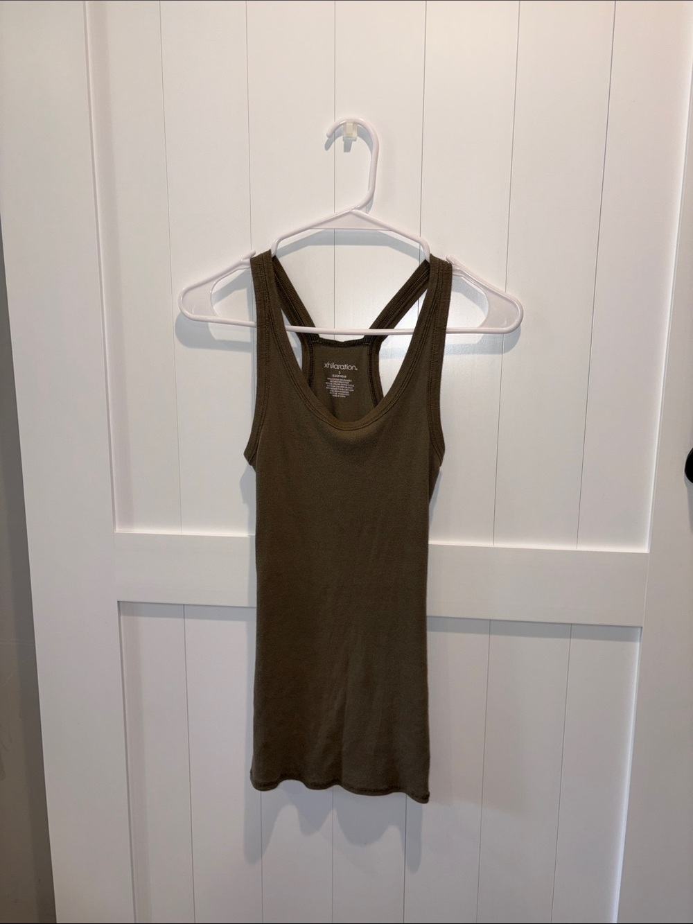 Ribbed Olive Tank Top - Women